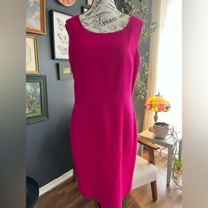 Vintage Magenta Wool Dress